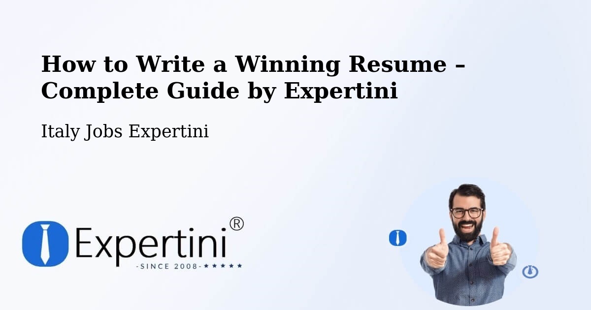 Resume Writing Guide for Job Seekers – Casier - Casier, Italy Jobs Expertini